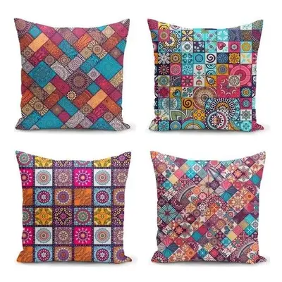 Sada 4 povlaků na polštáře Minimalist Cushion Covers Fearie, 45 x 45 cm