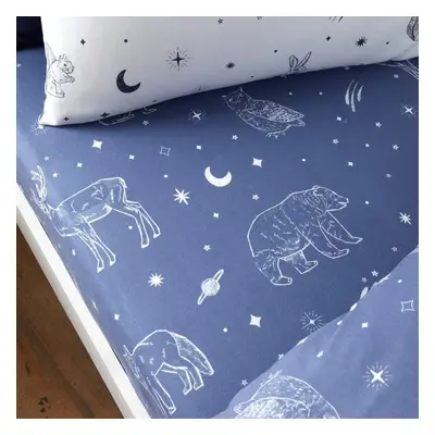 Napínací flanelové dětské prostěradlo 90x190 cm Starlight Animals – Bianca