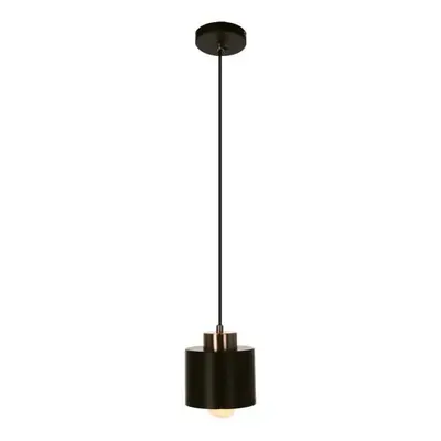 Černé kovové závěsné svítidlo ø 12 cm Olena – Candellux Lighting