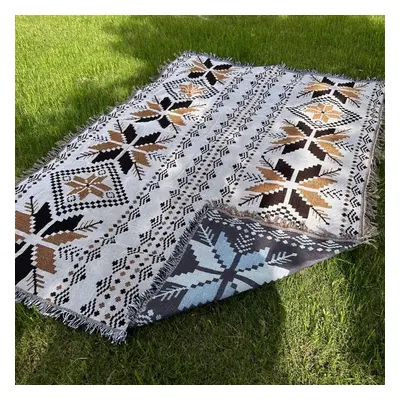 Pikniková deka v BOHO stylu s aztéckým motivem 130 x 180 cm