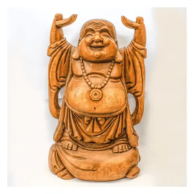 Milujeme Kameny Buddha - dřevěná socha Feng shui BUD11