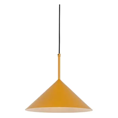 Designová závěsná lampa žlutá - Triangolo