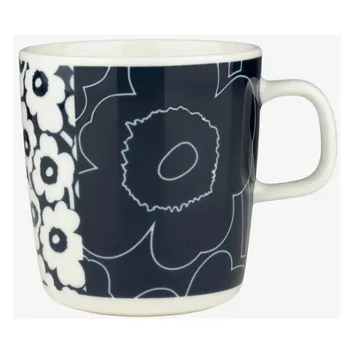 Marimekko Hrnek Oiva Unikko Kollaasi velký tmavě modrý 60th Anniversary 400ml