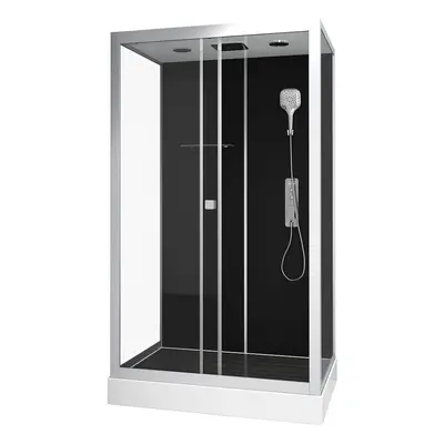 Vitamine Black 2.0 Sprchový box Atrium, 215 × 115 × 85 cm