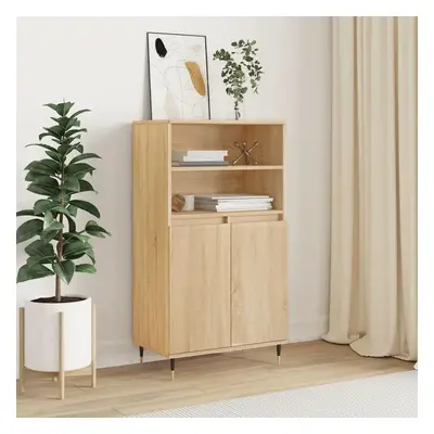 Skříň highboard dub sonoma 60 x 36 x 110 cm kompozitní dřevo