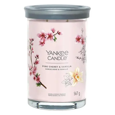 Yankee Candle vonná svíčka Signature Tumbler ve skle velká Pink Cherry & Vanilla 567g