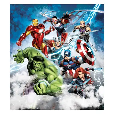 Vliesová fototapeta pro kluky FTDN XL 5152, Marvel, Avengers, 180 x 202 cm, AG Design