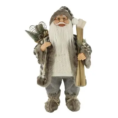 Dekorace Santa Claus Šedý 80cm