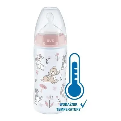 NUK Láhev s indikátorem teploty 300ml Disney Bambi