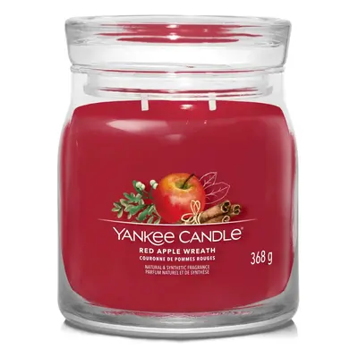 Yankee Candle vonná svíčka Signature ve skle střední Red Apple Wreath 368g