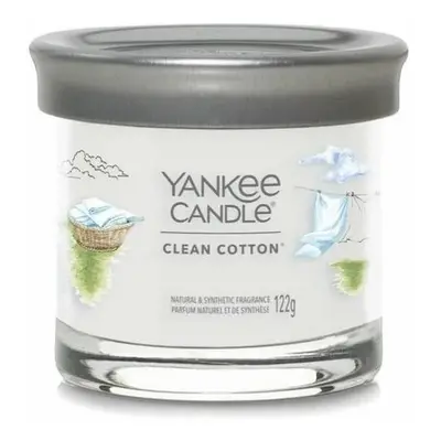 Yankee Candle vonná svíčka Signature Tumbler ve skle malá Clean Cotton, 122 g