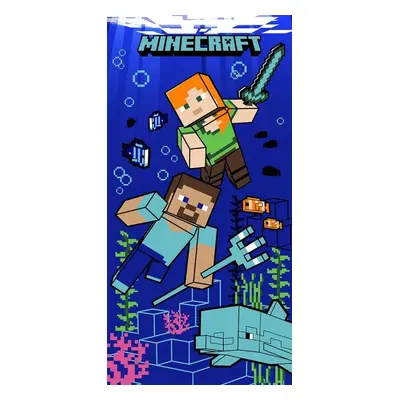 Vesna | Dětská osuška MINECRAFT Podmořský svět 70x140 cm