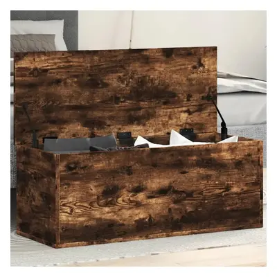 Úložný box kouřový dub 90 x 35 x 35 cm kompozitní dřevo