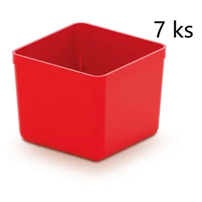 PRO Sada 7 plastových boxů na nářadí UNITE BOX 55x55x165 červené