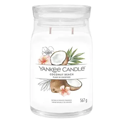 Yankee Candle vonná svíčka Signature ve skle velká Coconut Beach 567g