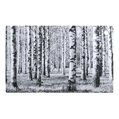 Prkénko Birch Forest 35x22cm, černo-bílé