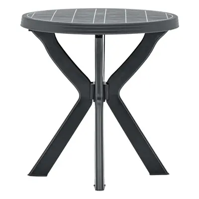 Bistro stolek antracitový Ø 70 cm plast