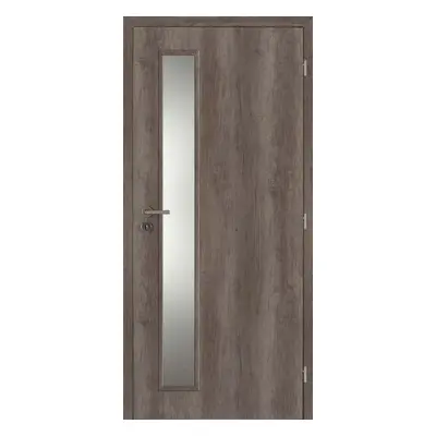 Doornite CPL Interiérové dveře TIKA1 sklo, 90 P, 946 × 1983 mm, CPL laminát, pravé, dub americký