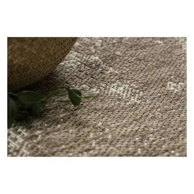 koberec SIZAL FLOORLUX 20491 KVĚTINY šampaňské / taupe velikost 160x230 cm | krásné koberce cz