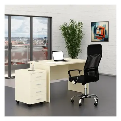 Sestava kancelářského nábytku SimpleOffice 1, 120 cm, bříza