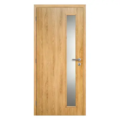 Doornite CPL Interiérové dveře TIKA1 sklo, 70 L, 746 × 1983 mm, CPL laminát, levé, dub Corbridge