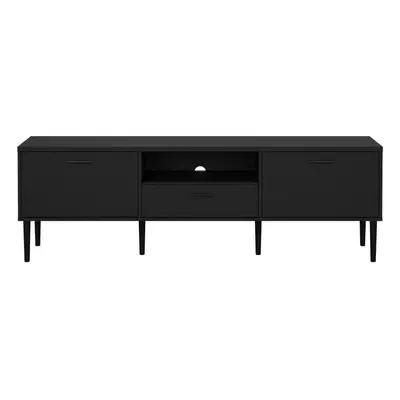 Černý TV stolek 177x57 cm Media – Tvilum