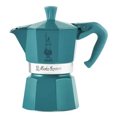 Bialetti Moka Express Winter Wonderland 3 šálky - tyrkysová