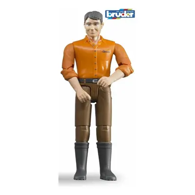 Bruder 60007 BWorld Figurka muž, hnědé kalhoty, 11 cm