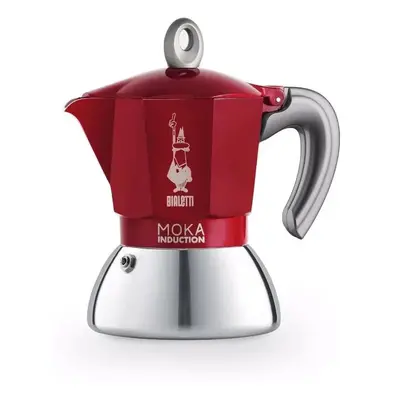 Bialetti Moka kávovar New Moka Induction na 4 šálky červený