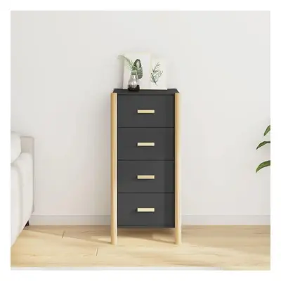 Skříň highboard černá 42 x 38 x 90 cm kompozitní dřevo