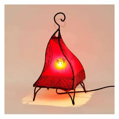 Orientální henna lampa Fatuta červená