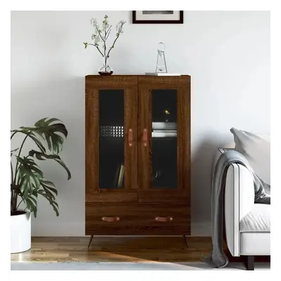 Skříň highboard hnědý dub 69,5 x 31 x 115 cm kompozitní dřevo