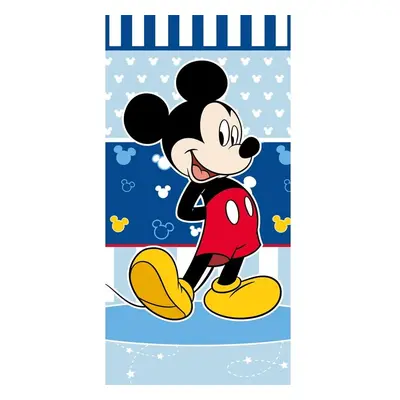 Modrá froté dětská osuška 70x140 cm Mickey – Jerry Fabrics