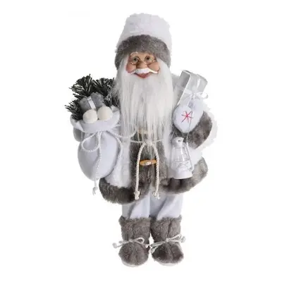 Santa Claus – bělošedý 80 cm