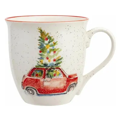 Altom Porcelánový hrnek Christmas car, 630 ml, červená