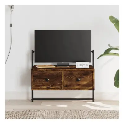 TV skříňka nástěnná kouřový dub 60,5x30x51 cm kompozitní dřevo