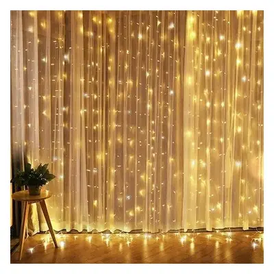 Solight Okenní vánoční závěs, 300 mini LED, 1,5 x 1,2 m, s časovačem