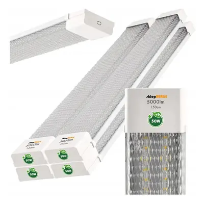 BERGE 4x LED panel SATURN 150 cm - 50W - studená bílá