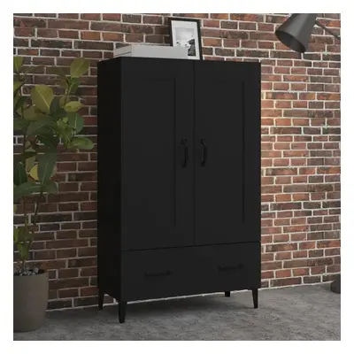 Highboard černý 70 x 31 x 115 cm kompozitní dřevo