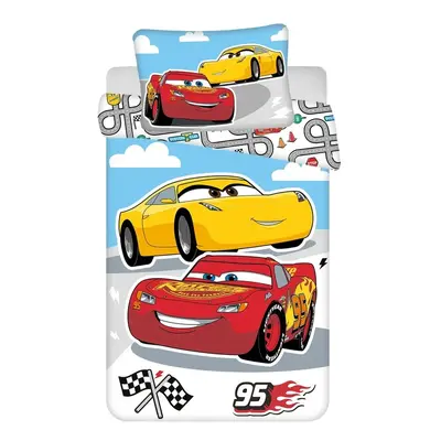 Bavlněné dětské povlečení do postýlky 100x135 cm Cars – Jerry Fabrics