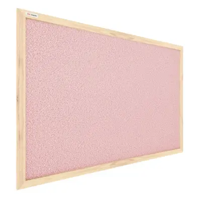 Allboards, korková tabule v dřevěném rámu 60x40 cm- PINK,TKPINK64D