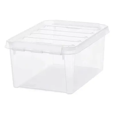 SmartStore Úložný box s bílými klipy Classic, 8 l