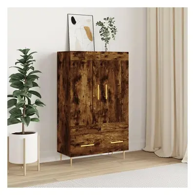 Skříň highboard kouřový dub 69,5 x 31 x 115 cm kompozitní dřevo