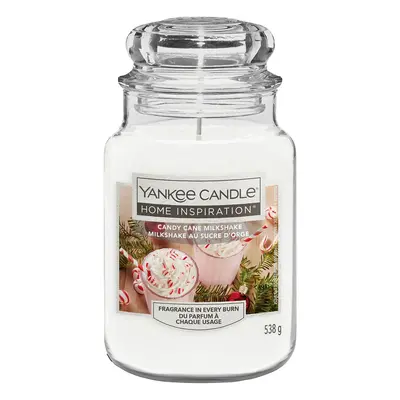 Yankee Candle vonná svíčka Classic ve skle velká Candy Cane Milkshake 538 g