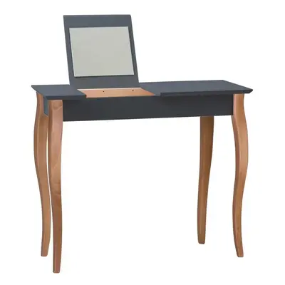 Grafitově šedý toaletní stolek se zrcadlem Ragaba Dressing Table, délka 85 cm