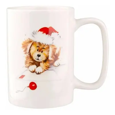 Altom Porcelánový hrnek Xmas Dog D, 300 ml