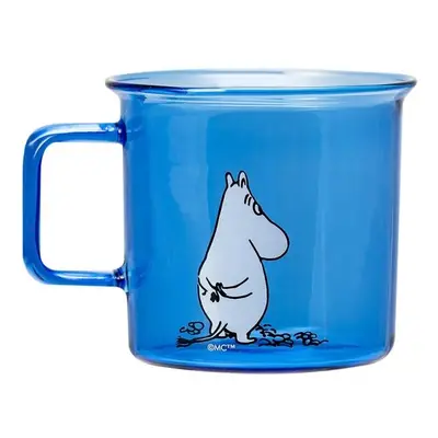 Skleněný hrnek Moomin 0,35l, modrý