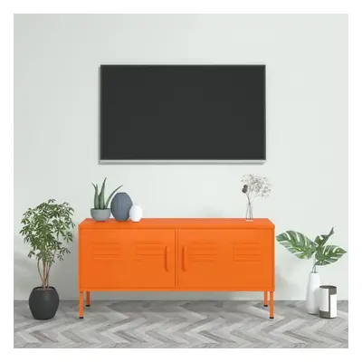 TV skříňka oranžová 105 x 35 x 50 cm ocel