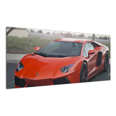 Obraz červeného Lamborghini (100x40cm)