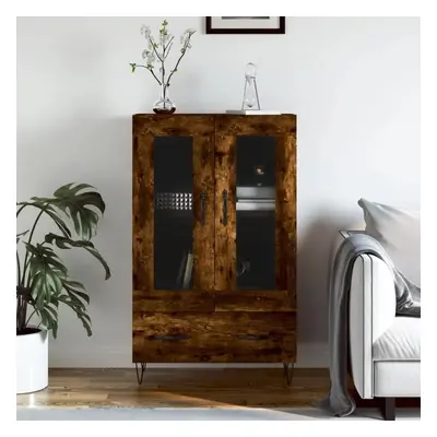 Skříň highboard kouřový dub 69,5 x 31 x 115 cm kompozitní dřevo